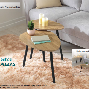 SET DE MESAS METROPOLITAN
