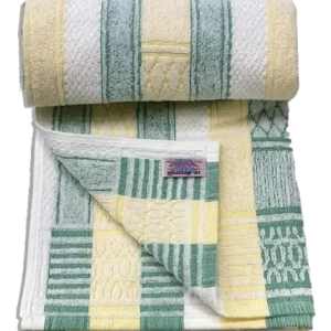 Toalla La Josefina Tradicional Baño Completo Verde-amarillo