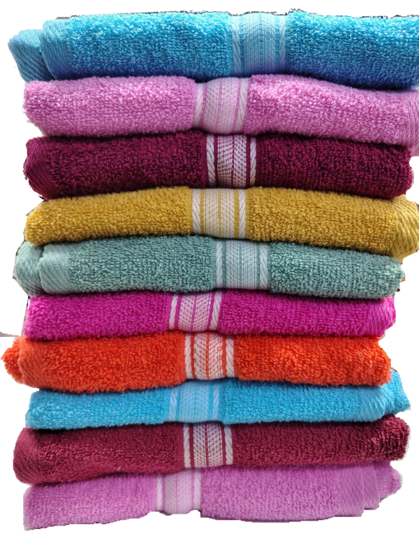 TOALLA CHEROKEE MEDIO BAÑO FRANJA BLANCA